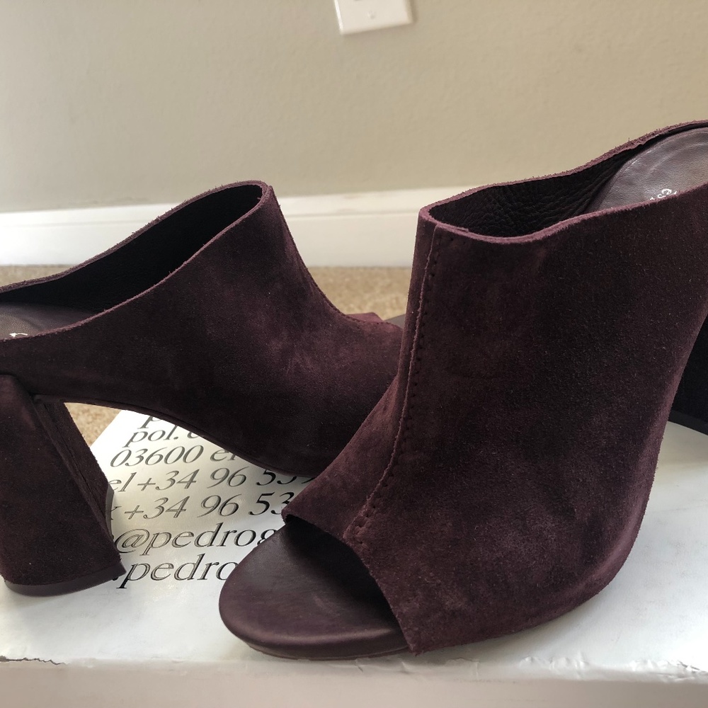 Pedro Garcia Yavel port suede open toe mules
